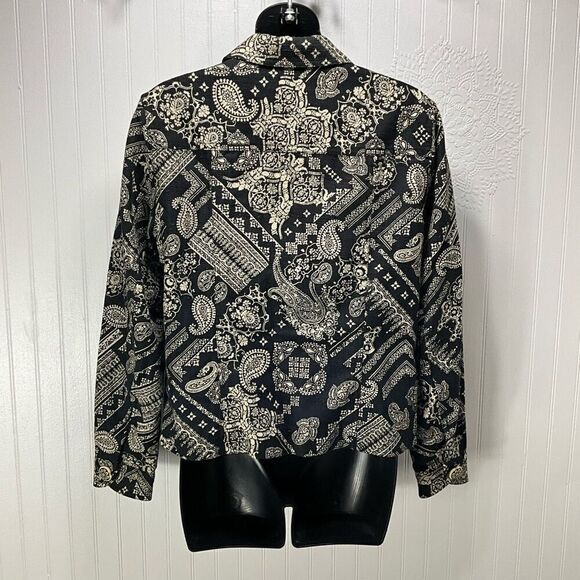 COLDWATER CREEK Silk Cotton Blend Jacket - Picture 3 of 4